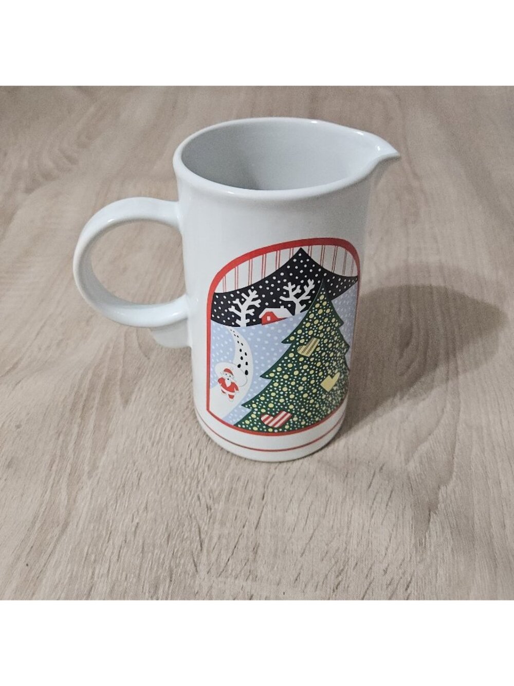 Vintage Epoch Twas The Before 7in Juice Pitcher Christmas